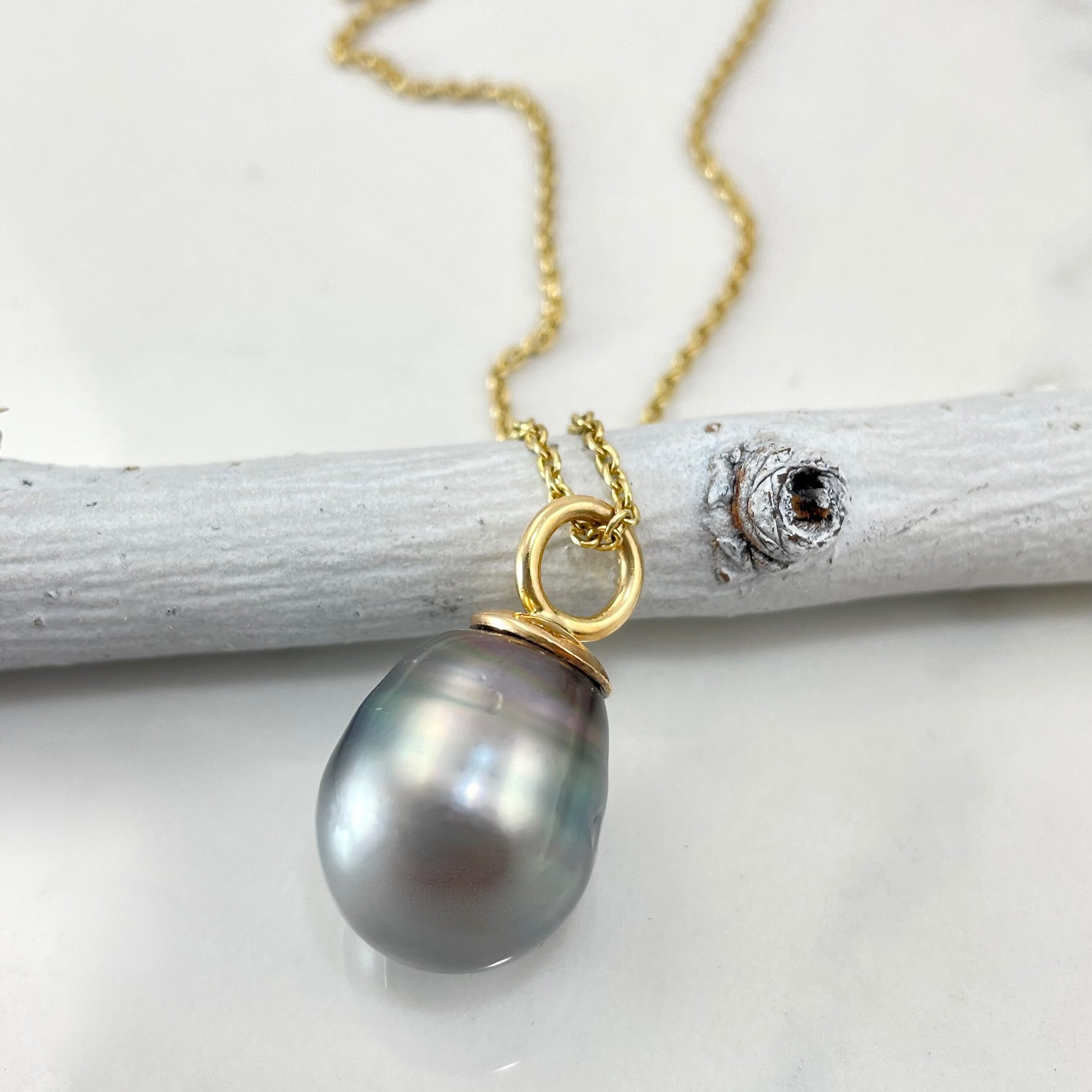 Tahitian Pearl Pendant Necklace - SOLD - Sholdt Jewelry Design